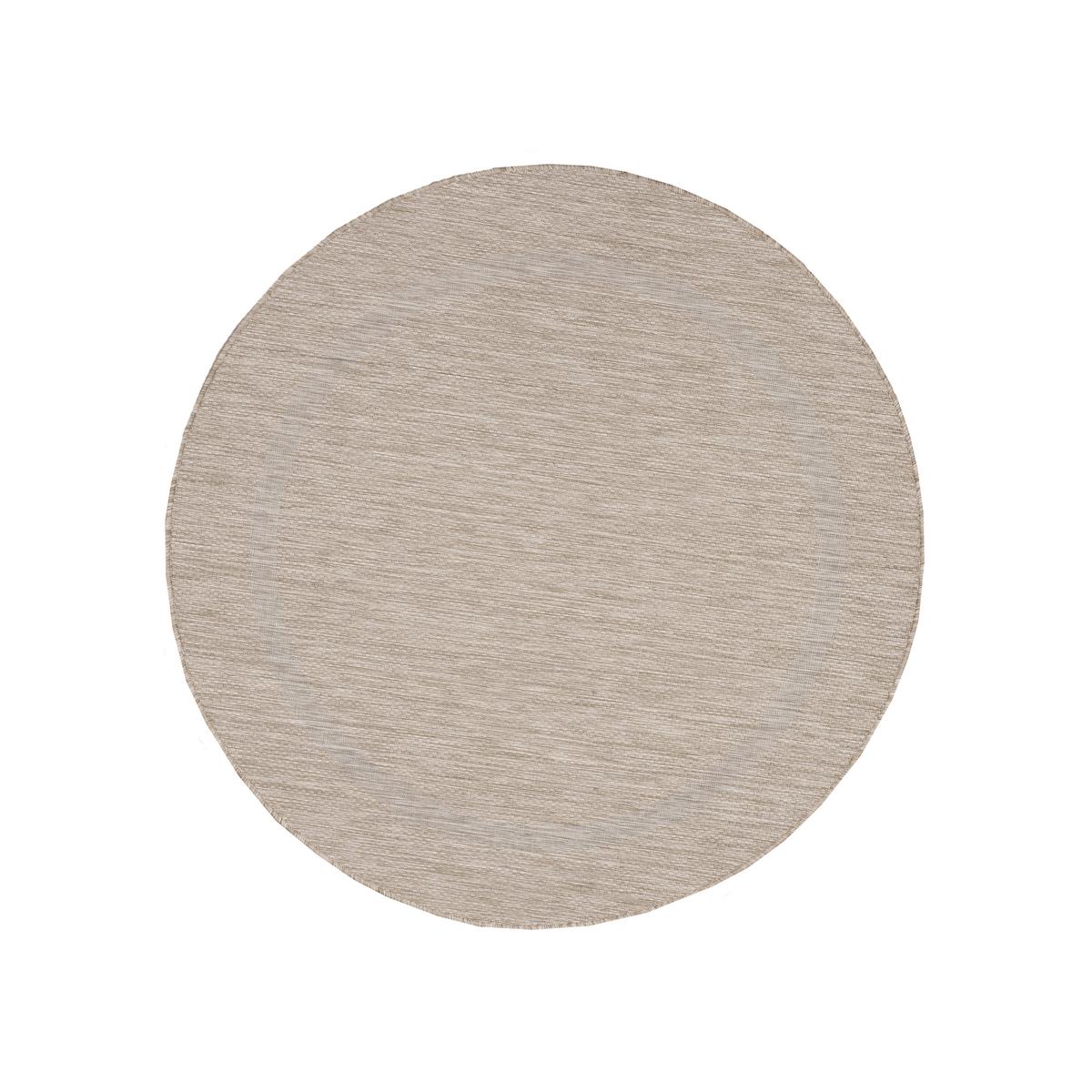 Flachwebeteppich Relax Beige Ø ca. 200cm - Beige, Basics, Textil (200/200cm) - Ayyildiz 