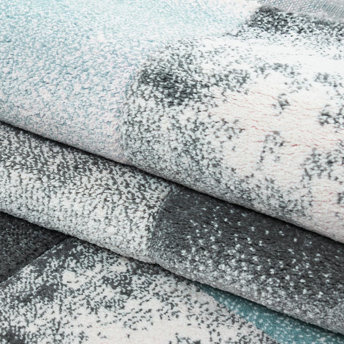 Flachwebeteppich Hawaii Blau ca. 240x340cm - Blau, Design, Textil (240/340cm) - Novel