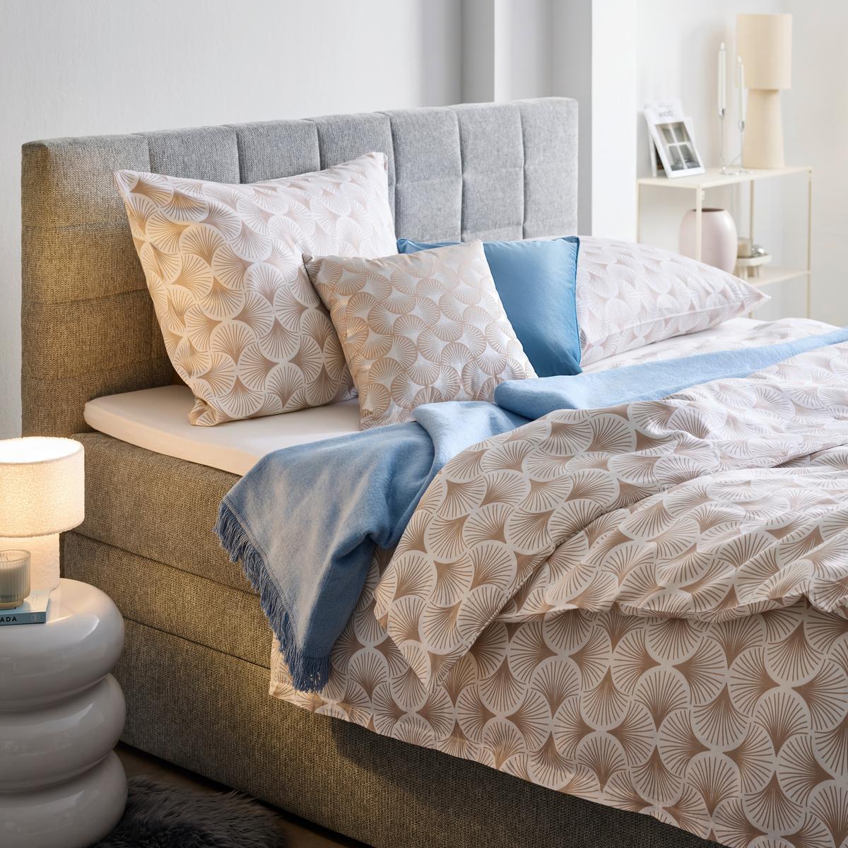 Bettwäsche Silva Beige ca. 140x200cm - Beige, KONVENTIONELL, Textil (140/200cm) - Mömax