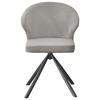 STOL JANA -BASED- - ljusgrå/grå, Lifestyle, metall/textil (55/82/58cm) - Based