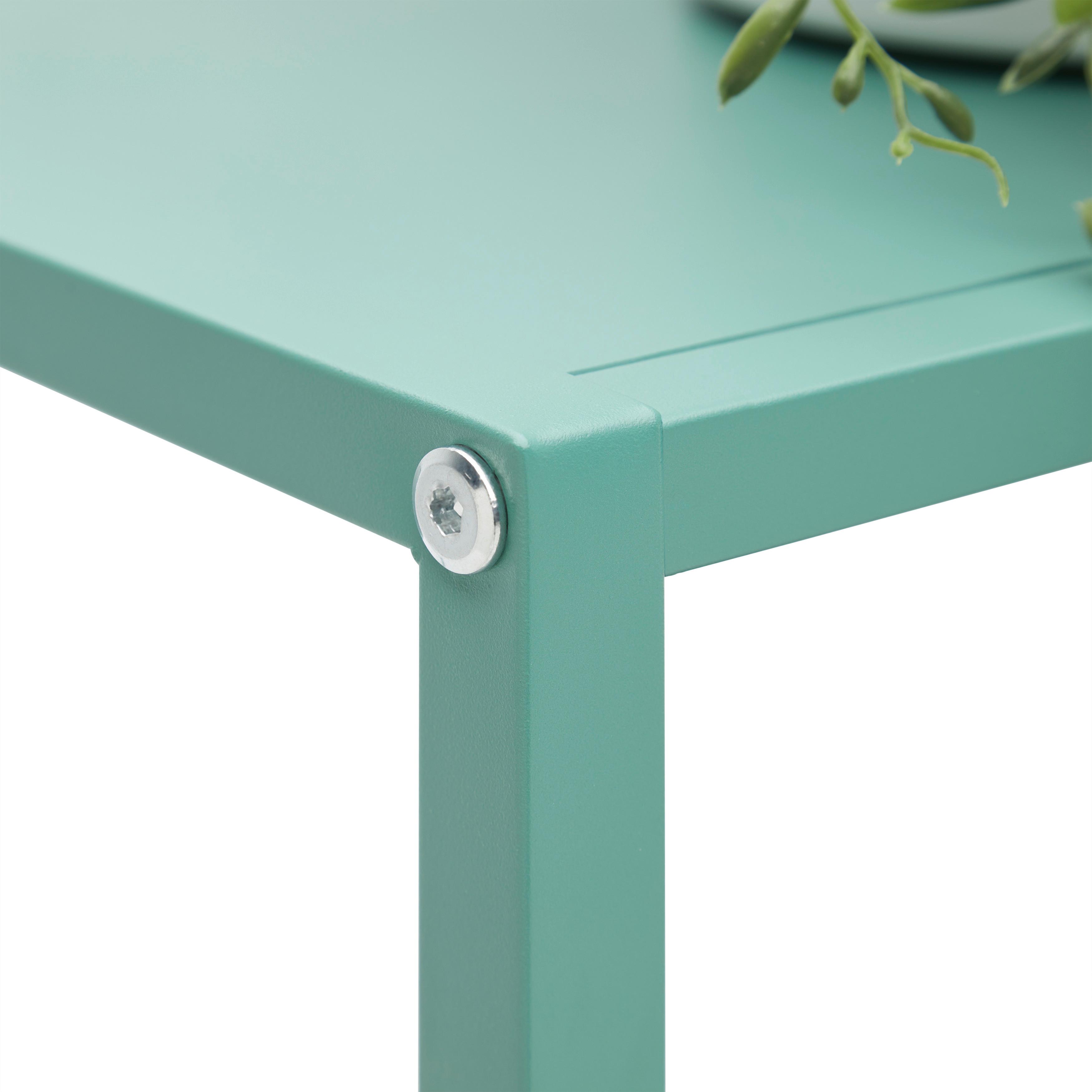 Etajeră HAVANNA - verde, Modern, metal/material pe bază de lemn (60/113/33cm) - Modern Living