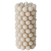 Velika Sveča Pearls Ii - siva, Moderno, naravni materiali/parafin (7/14cm) - Modern Living