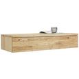 Hängeelement aus Eiche Massiv - Edelstahlfarben/Eichefarben, MODERN, Holz/Metall (120/21/40cm) - Premium Living Hängeelement aus Eiche Massiv - Edelstahlfarben/Eichefarben, MODERN, Holz/Metall (120/21/40cm) - Premium Living