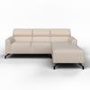HÖRNSOFFA FIBU - beige/silver, Modern, metall/trä (211/146cm) - Bessagi Home