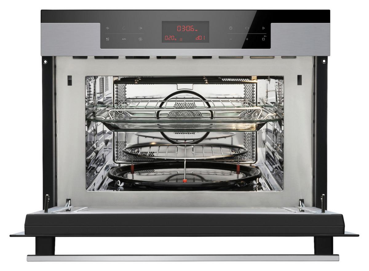 Kompaktbackofen EBC841600E - Edelstahlfarben/Schwarz, KONVENTIONELL (59,5/45,5/56,9cm) - Amica
