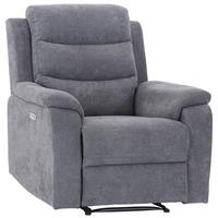 Počivalnik Manchester, Siva, Relax Funkcija - siva/črna, Konvencionalno, umetna masa/tekstil (92/102/93cm) - Ondega