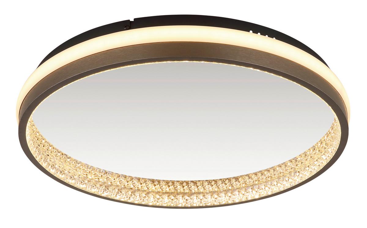 LED-DECKENLEUCHTE 67179D DELLA - Klar/Weiss, Konventionell, Kunststoff/Metall (39,7/6cm) - Globo