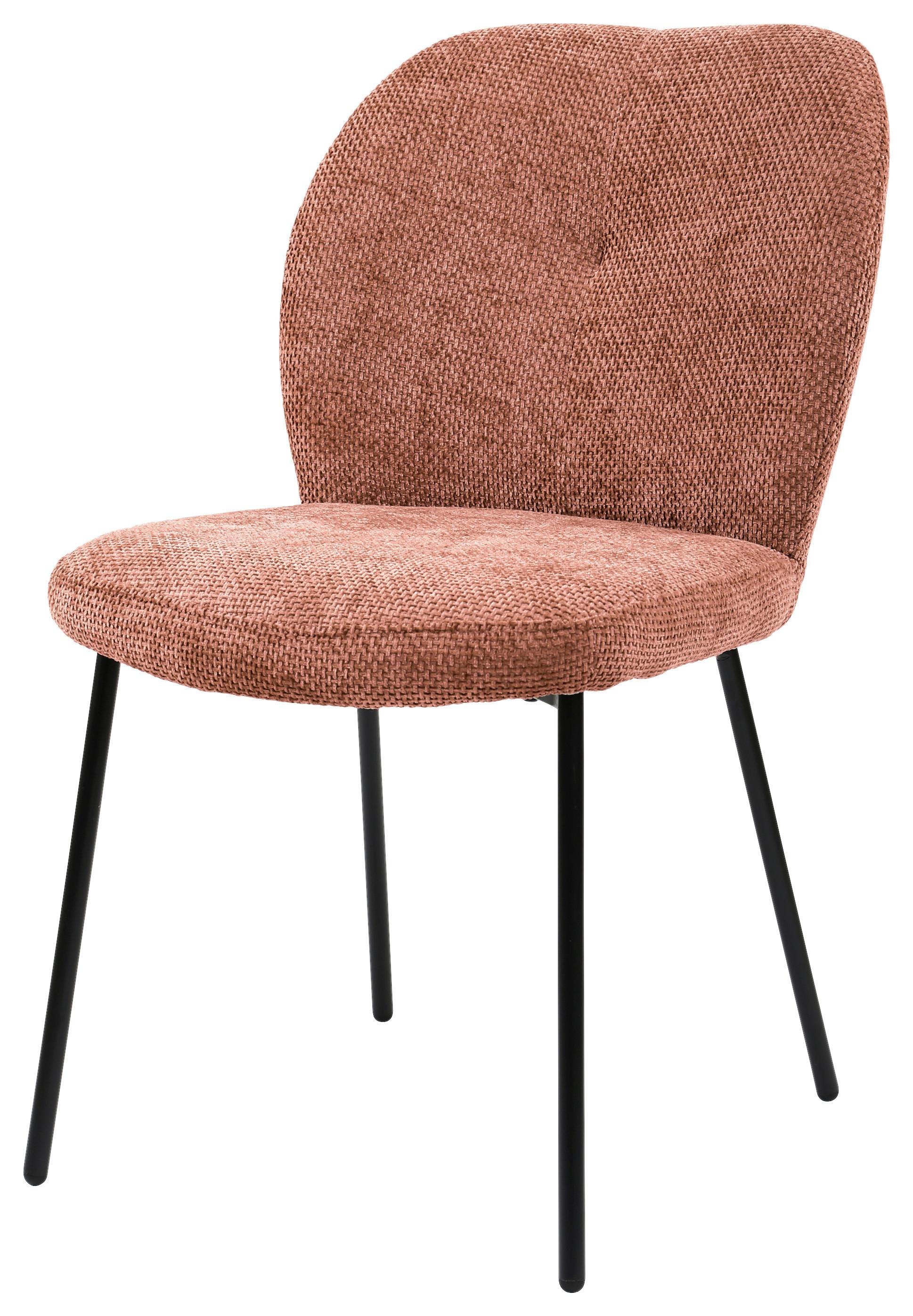STOL MARA - svart/rosa, Lifestyle, metall/trä (52/87/64cm) - Mömax