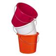 Eimer Rosi in versch. Farben ca. 5l - Pink/Orange, Kunststoff/Metall (5l) - Based Eimer Rosi in versch. Farben ca. 5l - Pink/Orange, Kunststoff/Metall (5l) - Based