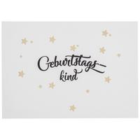 POSTKARTE GOLD - Goldfarben/Schwarz, Papier (14,8/10,5cm)