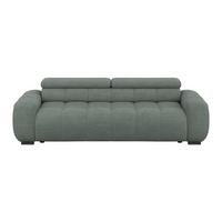 Velika Sofa Bull - zelena/crna, Trend, tekstil/plastika (248/77-97/108cm) - Luca Bessoni