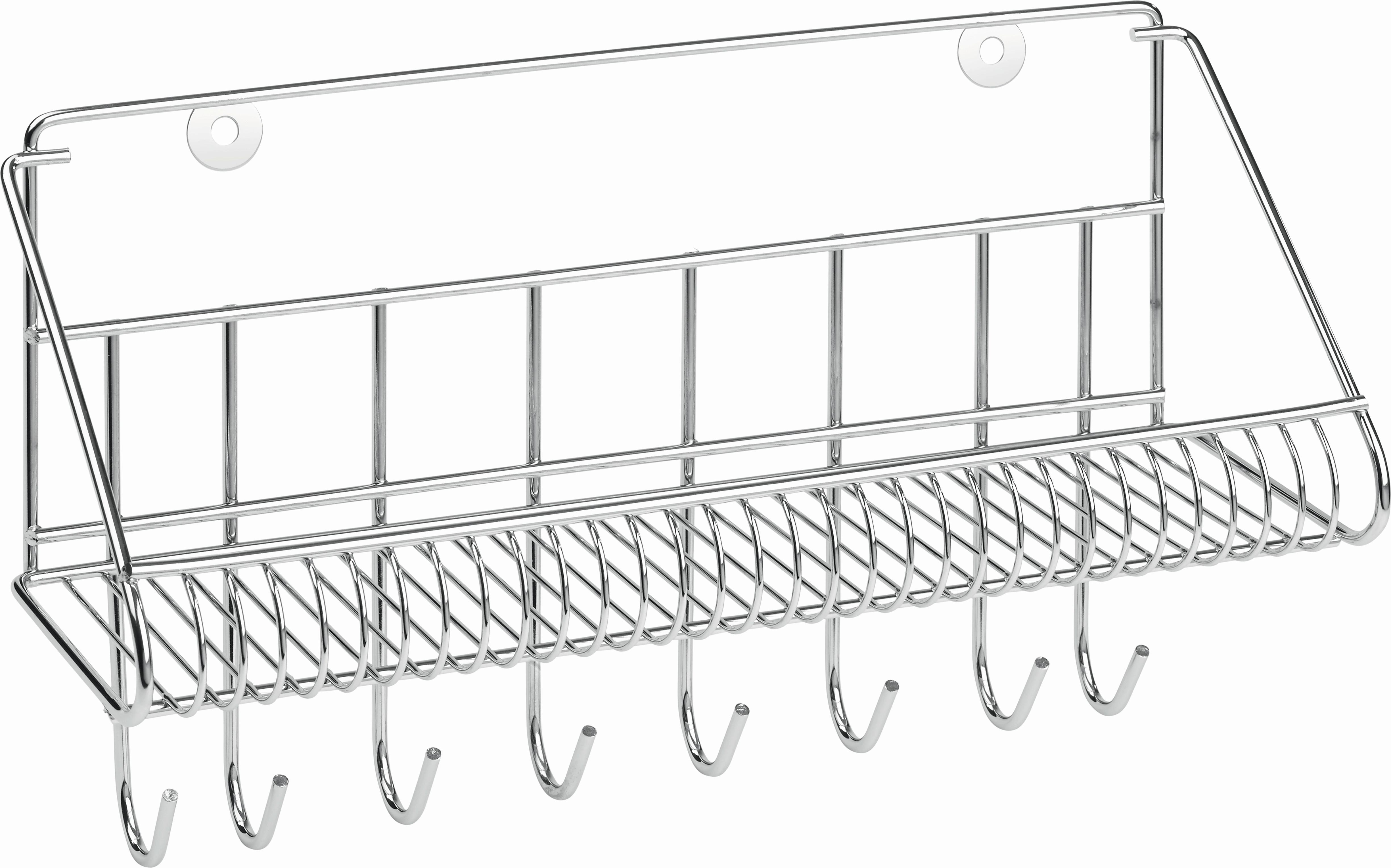 Duschkorb KARLA - Chromfarben, Metall (31,5/19,5/10,5cm) - Mömax