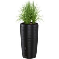 Übertopf Regentonne Gubo Schwarz - Schwarz, KONVENTIONELL, Kunststoff (59,5/112/59,5cm) - Mömax
