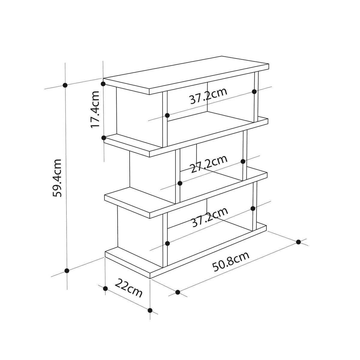 BEISTELLTISCH TOTEM BEISTELLTISCH - Eichefarben, Design, Holzwerkstoff (54/22/60cm) - Livetastic