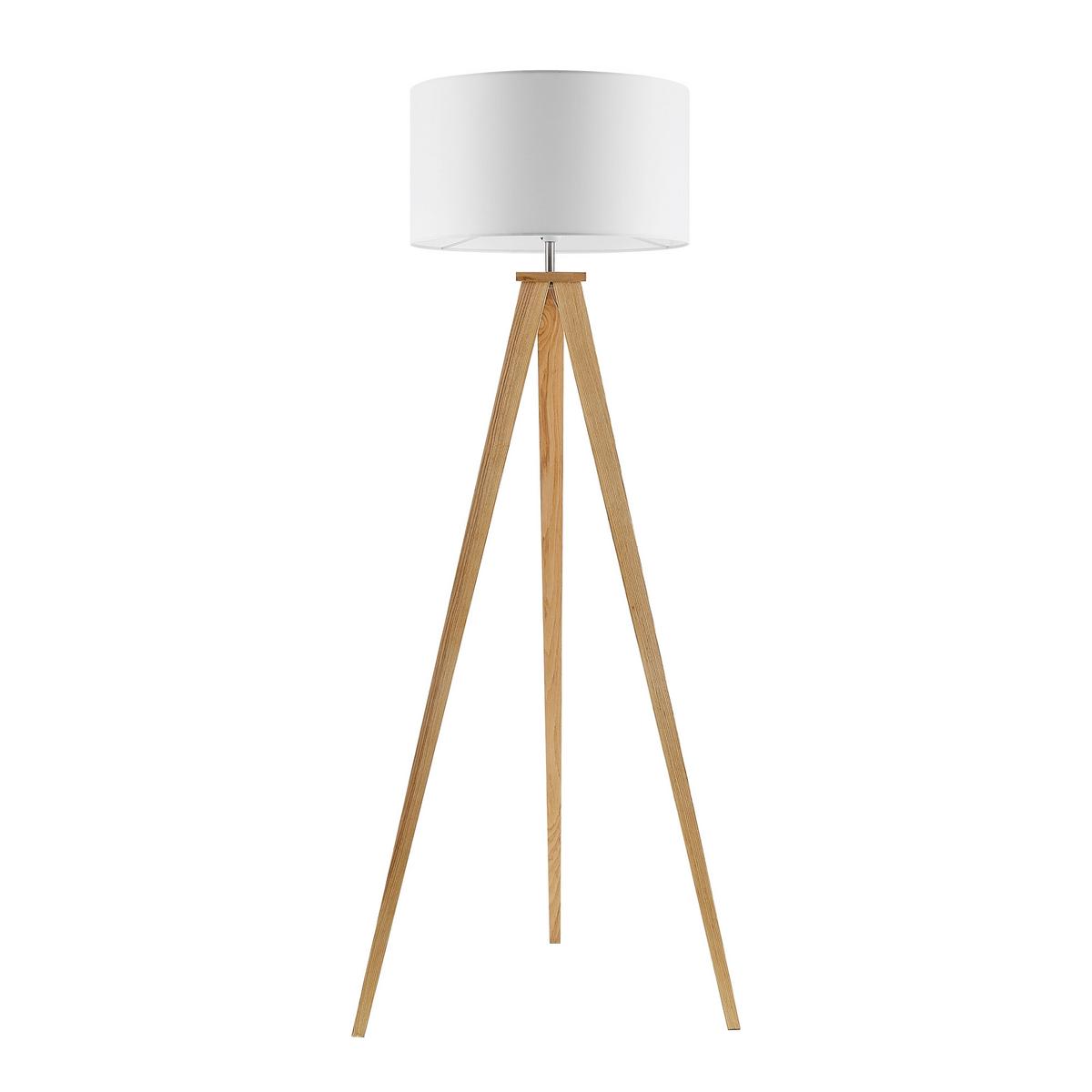 LAMPA STOJĄCA COLCHESTER *SBN* - kolor naturalny/biały, Konventionell, metal/tkanina (45/148cm) - Novel