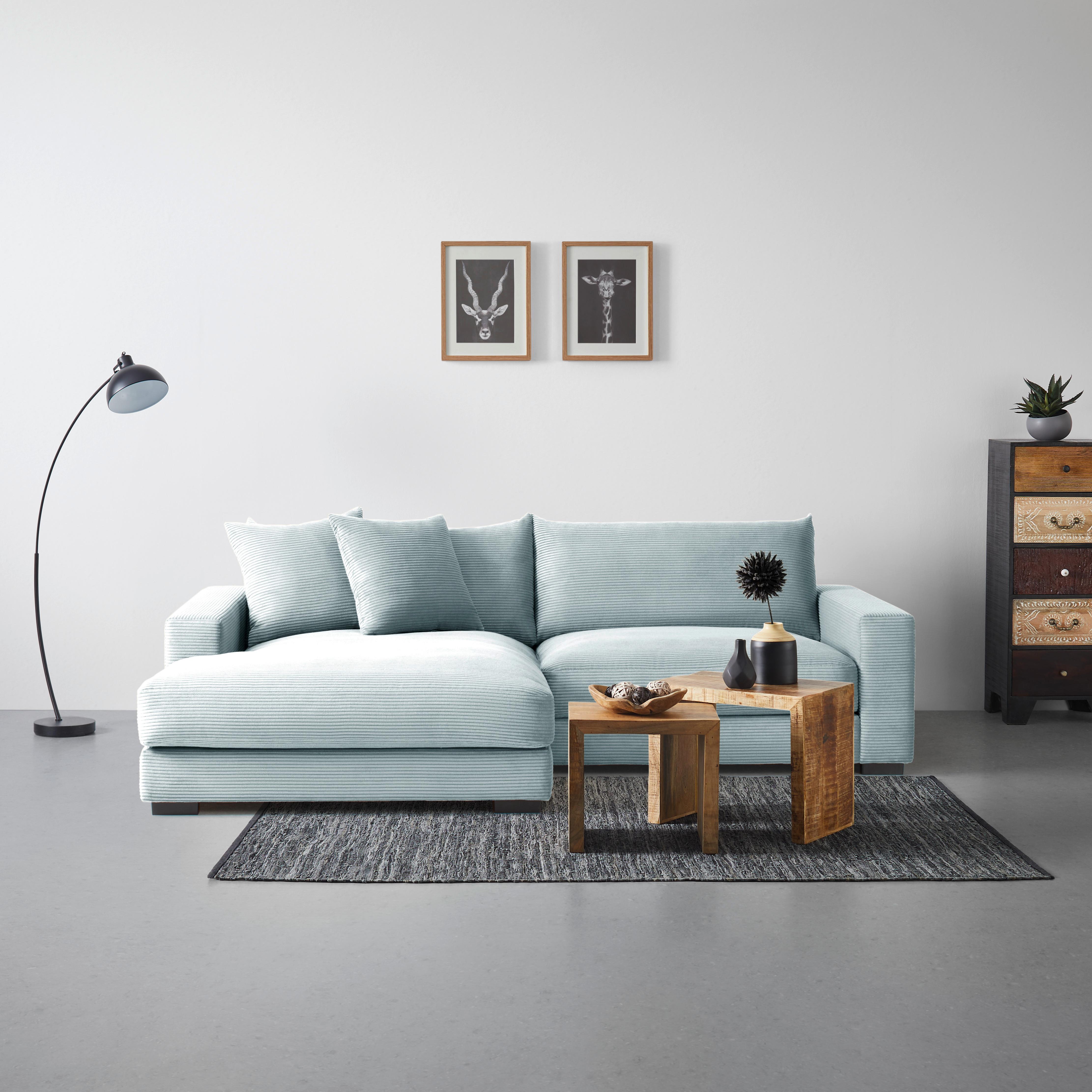 Kutna Garnitura Pedro - boje kadulje, Moderno, tekstil (180/83/265cm) - Mömax