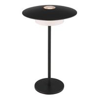 Akku-Tischleuchte Kyler Schwarz/Weiß max. 3 Watt - Schwarz/Weiß, Design, Kunststoff/Metall (18/30cm) - Globo