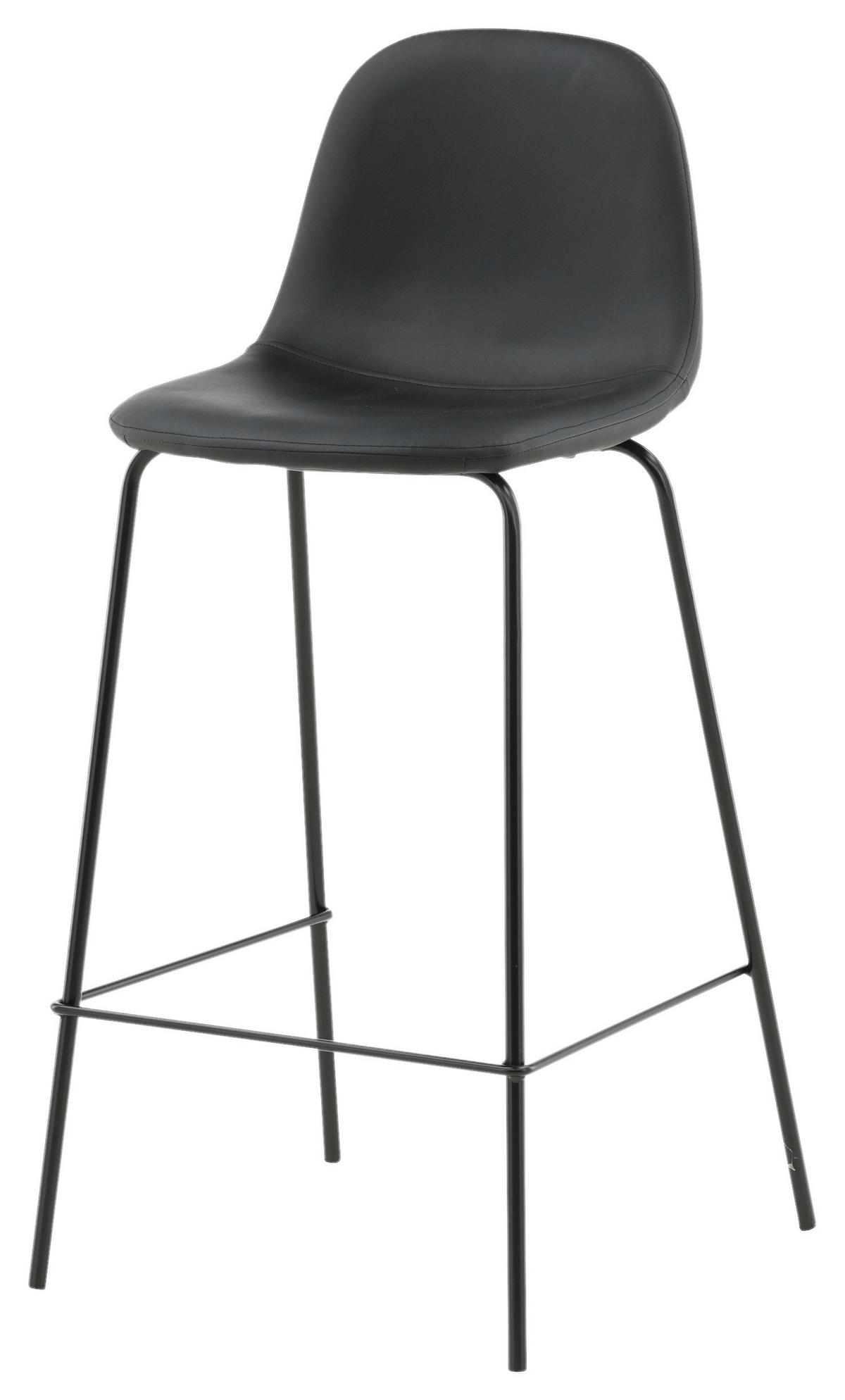 BARHOCKER-SET POLAR - Schwarz, Design, Kunststoff/Textil (41,5/105/43cm) - Livetastic