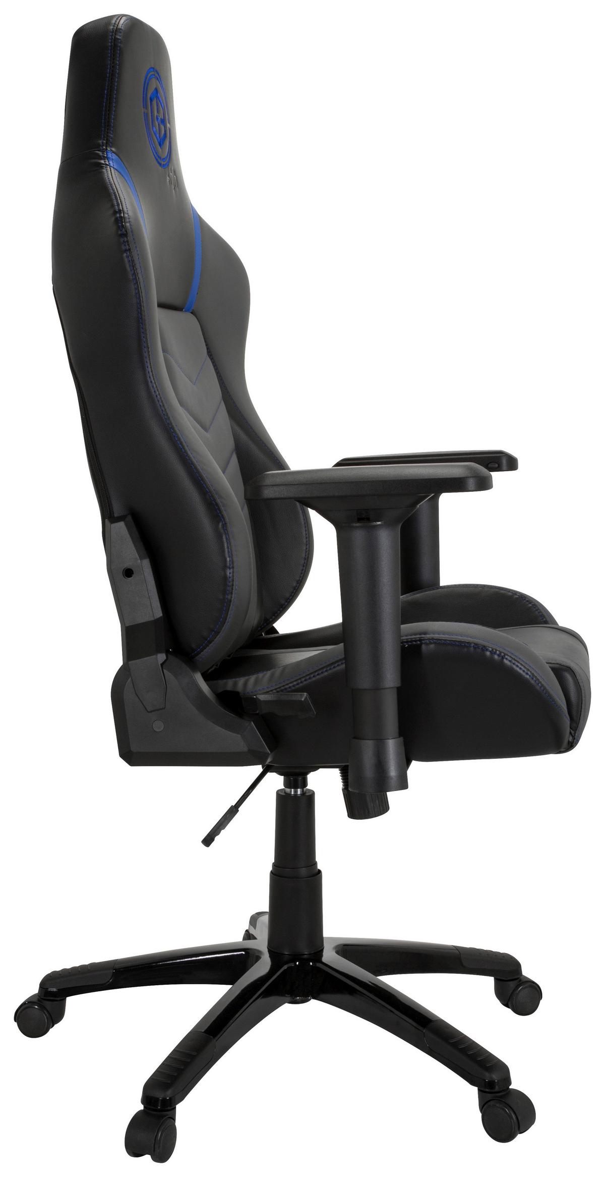 Gaming Stol Gamebreaker Polarys I, Siva, Modra - modra/siva, Moderno, umetna masa/tekstil (74/133/62cm) - MID.YOU