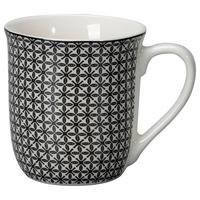 Kaffeebecher Shiva Schwarz/Weiß - Schwarz/Weiß, LIFESTYLE, Keramik (8,4/9,2cm) - Mömax