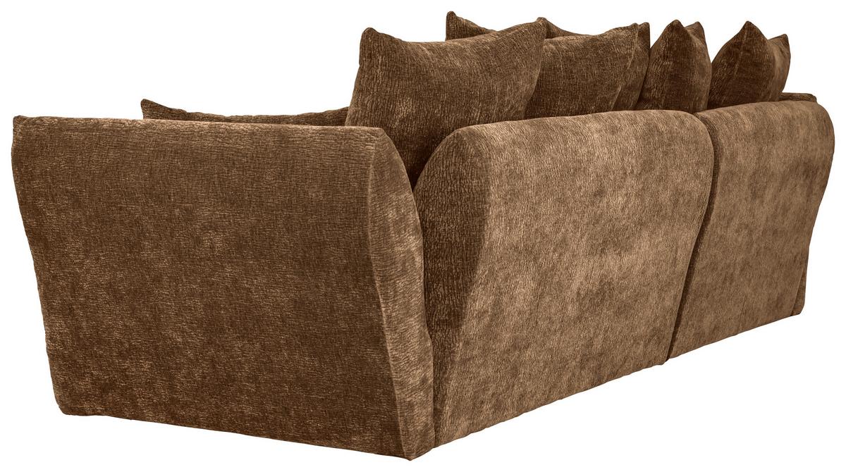 Ugaona Garnitura Cammellio - braon/crna, Moderno, tekstil (296/75-95/189cm) - Mömax