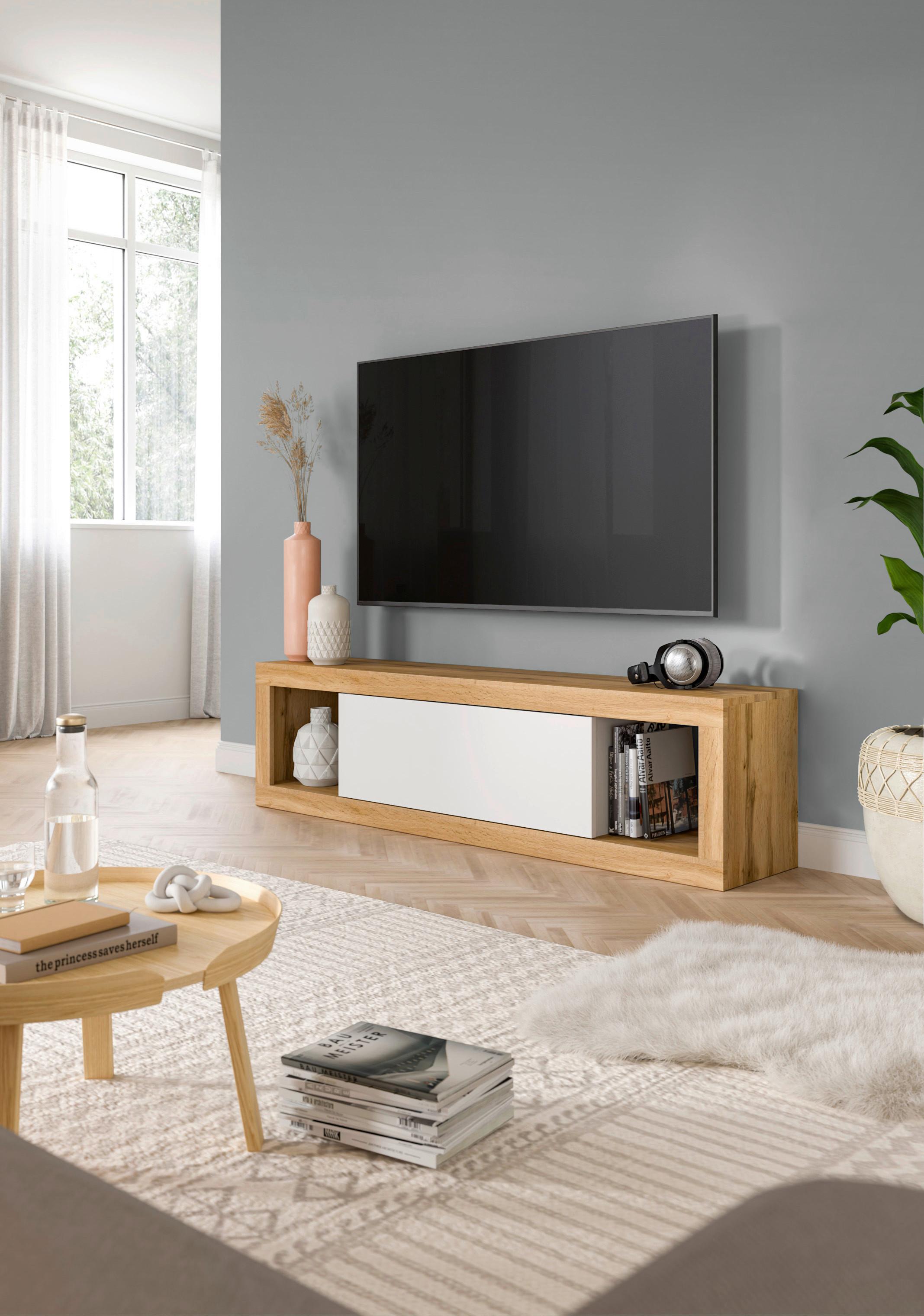 Tv Komoda Tango - hrast Wotan, Design, drvni materijal (150/39/30cm) - Modern Living