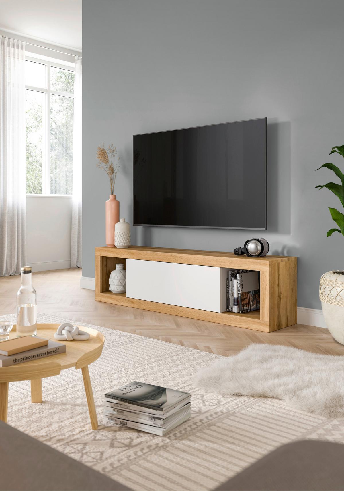 Tv Komoda Tango - hrast Wotan, Design, drvni materijal (150/39/30cm) - Modern Living