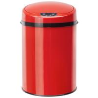 Koš Za Smeti Sensor, 9 L - rdeča/črna, Konvencionalno, kovina/umetna masa (24,5/37,5cm) - Echtwerk