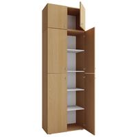 Omara Za Čevlje Lona Xxl, Bukev - siva/črna, Konvencionalno, umetna masa/leseni material (70/223/39cm) - MID.YOU