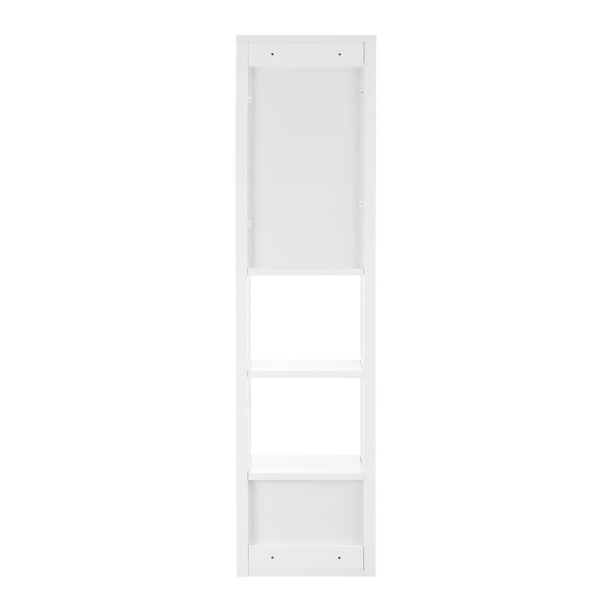 Hängeschrank Tia Grau/Weiß ca. 30x116x24 cm - Weiß/Grau, MODERN (30/116/24cm) - Bessagi Home