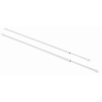 Vitragenstange Simple in Weiß ca. 80-120cm, 2 Stk. - Weiß, Metall (80-120cmcm) - Modern Living