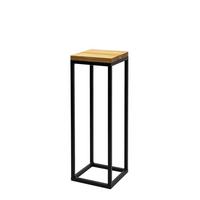 Blumenständer Schwarz - Schwarz, Basics, Holz/Metall (19/62/19cm)