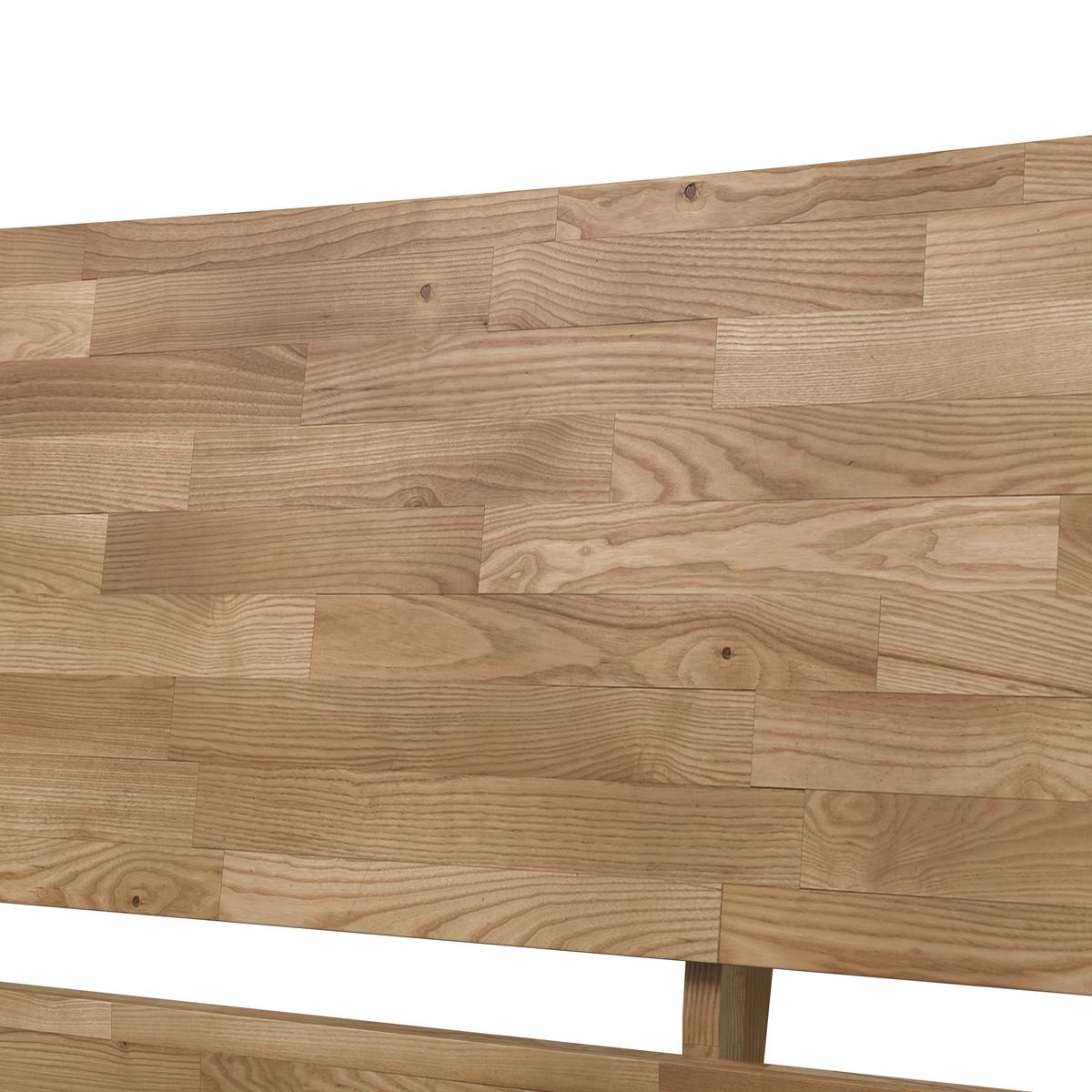 Bett Danzig ca. 160x200 cm Wildeiche Echtholz - Wildeiche, MODERN, Holz (160/200cm) - Bessagi Home