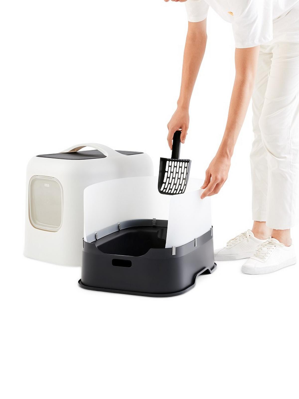 KUWETA DLA KOTA 4005201023WS - biały, Basics, tworzywo sztuczne (51/39,5/44,3cm) - Rotho