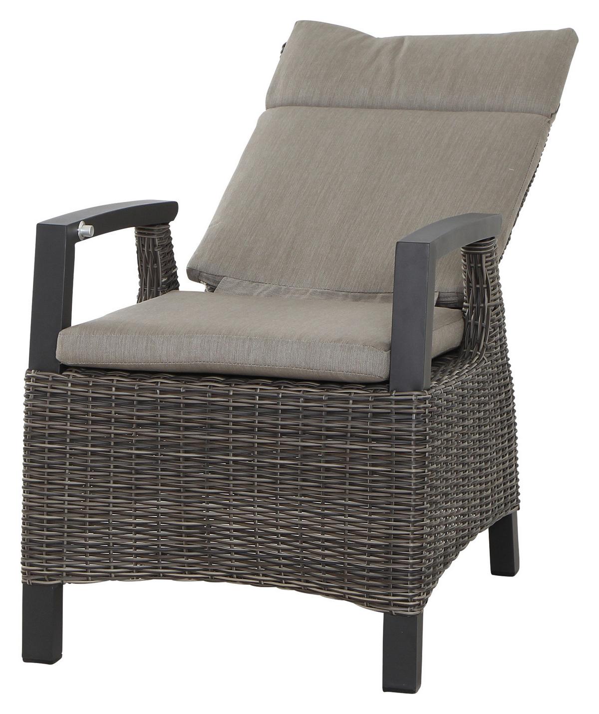 Loungegarnitur Corido 4-tlg. Grau - Grau, Basics, Keramik/Kunststoff (72/103/160cm) - Siena Garden