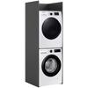 Waschmaschinenschrank Free Anthrazit - Anthrazit/Weiß, Basics, Holzwerkstoff/Kunststoff (66/195/60cm) - MID.YOU