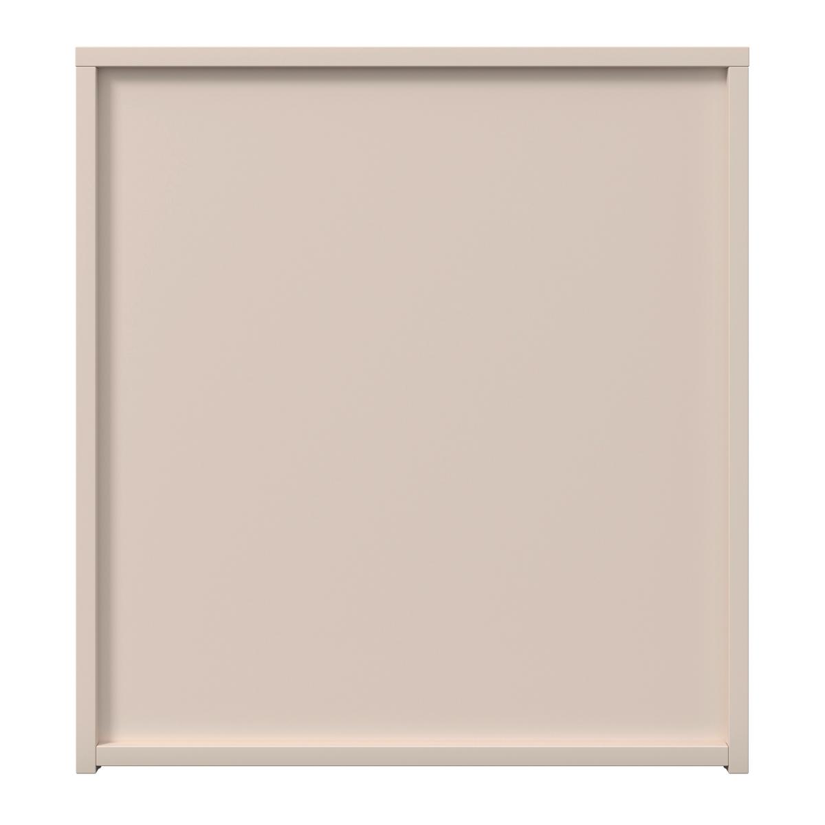 Nachtkästchen Vivaldi Kaschmirfarben - Kaschmir/Chromfarben, KONVENTIONELL, Holzwerkstoff/Metall (53/58/40cm) - Mömax