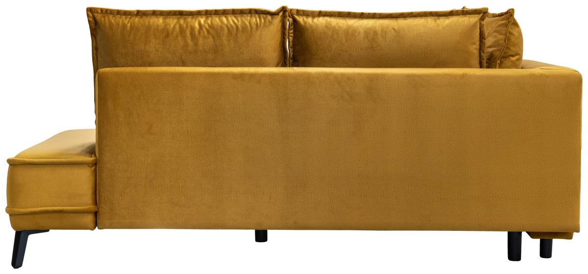 Sarokkanapé Segre - aranyszínű, Modern, faalapú anyag/textil (270/215cm) - Premium Living
