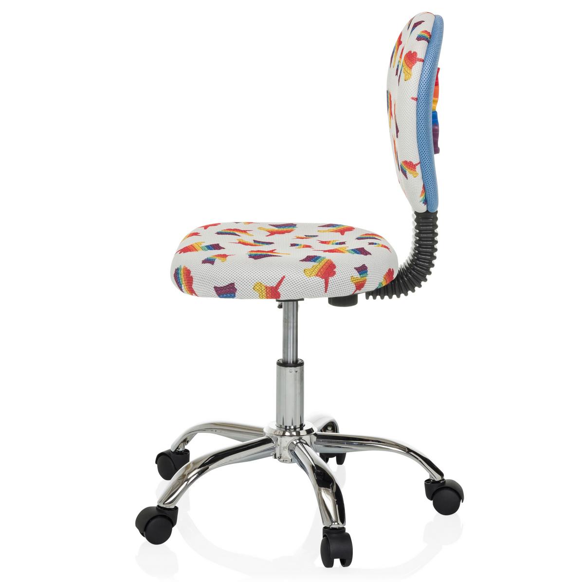 Otroški Vrtljivi Stol Kid Bubble, Motiv Samoroga - večbarvno/barve aluminija, Moderno, kovina/umetna masa (50/79-89/50cm) - MID.YOU