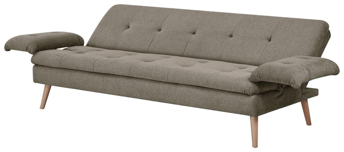 Zofa Armano, Posteljna Funkcija, Rjava - naravne barve/rjava, Basics, tekstil/les (190/83/87cm) - P & B