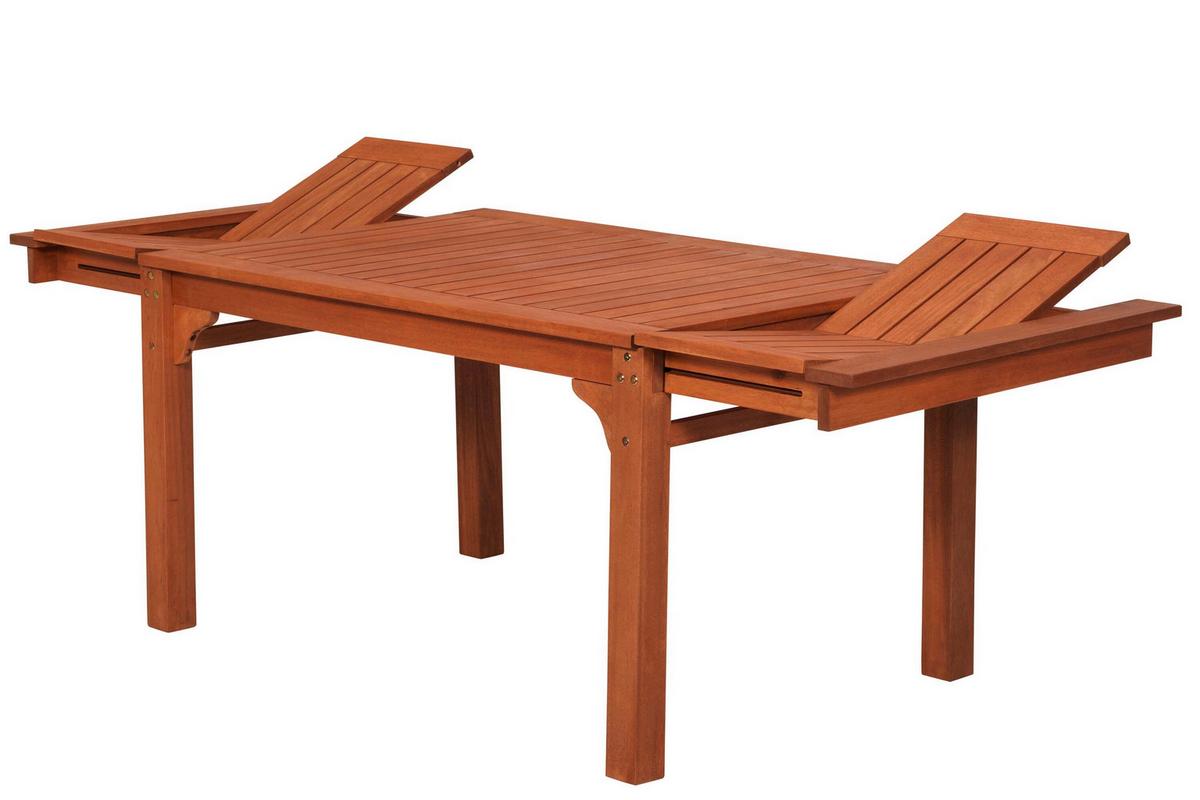 Gartentischgruppe Cordoba 7-tlg. Echtholz - Eukalyptusholzfarben, KONVENTIONELL, Holz - Gardenson