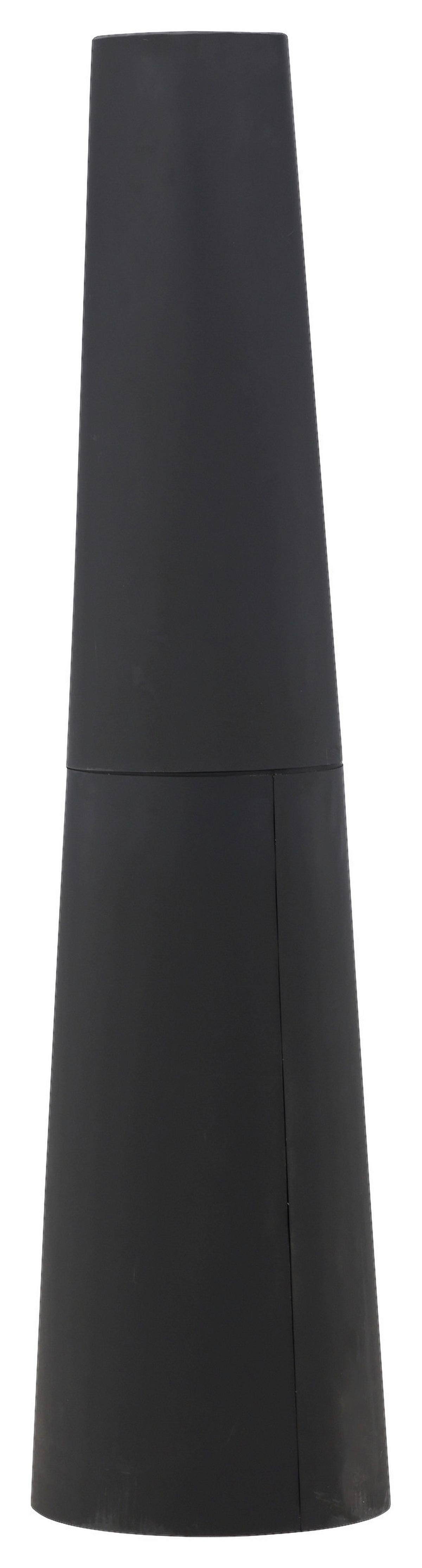 Feuerstelle Bastian ca. 33x135x33 cm Schwarz - Schwarz, KONVENTIONELL, Metall (33/135/33cm) - Gardenson