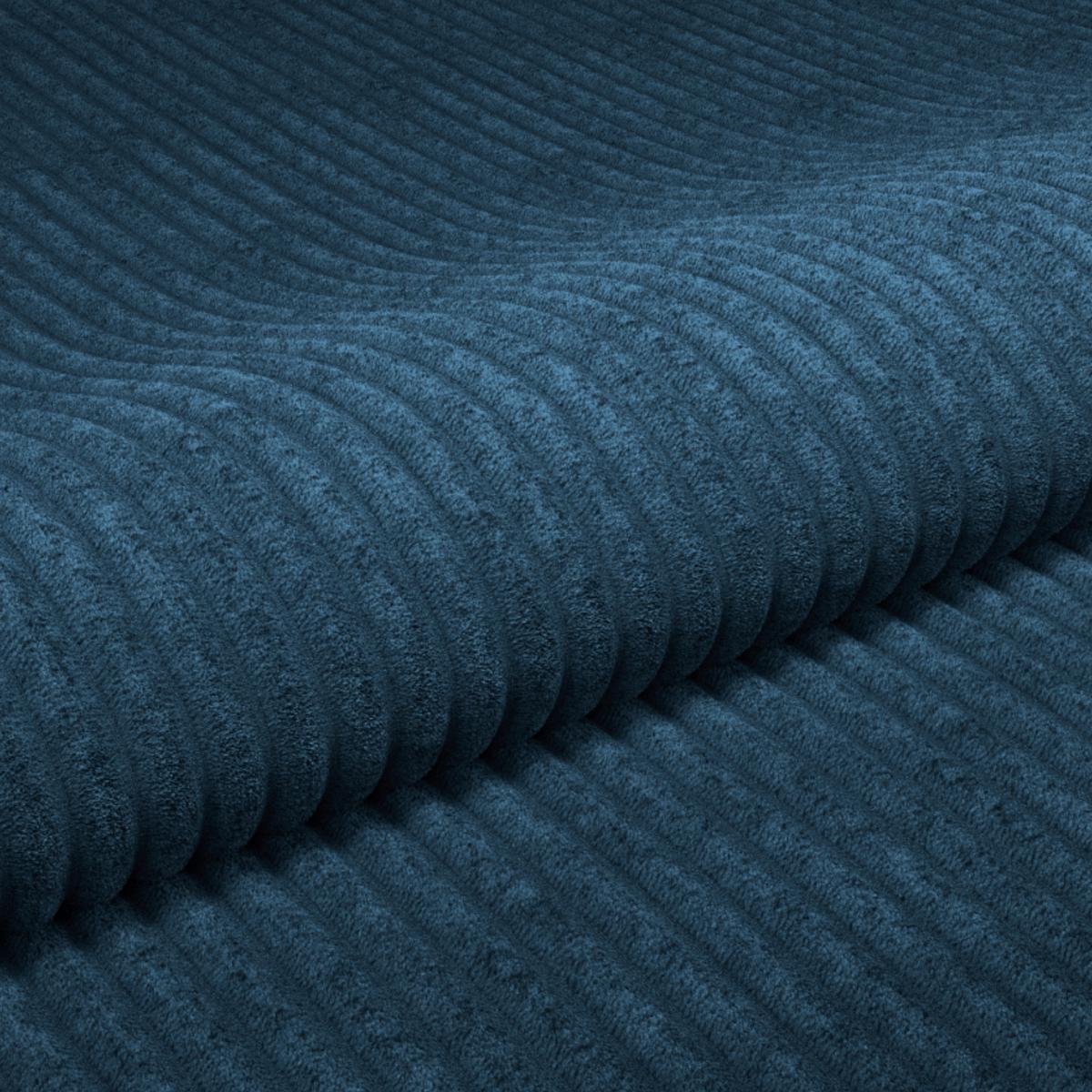 Colţar ALEX - albastru închis, Modern, textil (246/88cm) - Modern Living