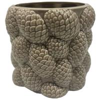Vase Pinecone Braun - Braun, KONVENTIONELL, Keramik (18/15,5/17,5cm) - Mömax