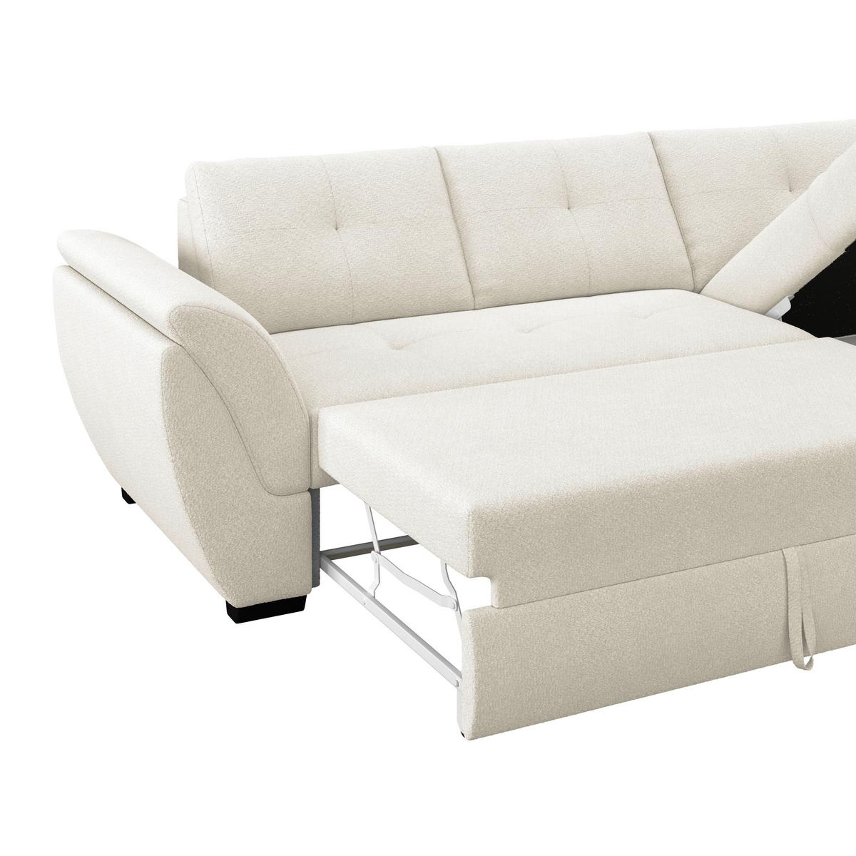 Kutna Garnitura Berisso - siva/crna, Konvencionalno, tekstil (278/187cm) - Ondega