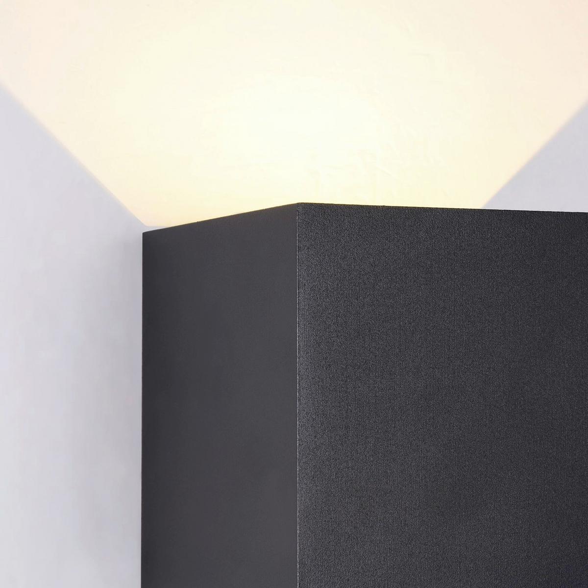 AUSSENWANDLEUCHTE FULTON - Schwarz, Basics, Metall (10/10/10cm) - MAYTONI