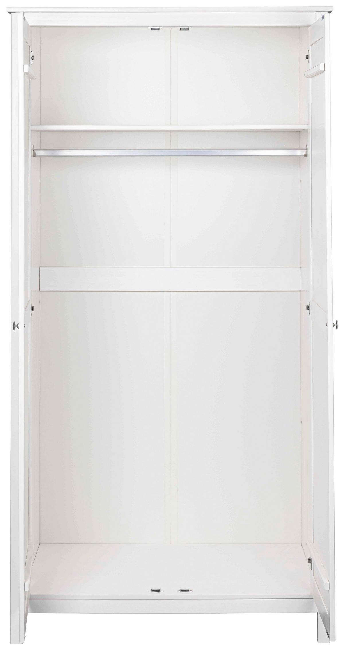 Einzelzimmer TILL 90 in Echtholz Kiefer, Weiß - Weiß/Naturfarben, MODERN, Holz - MID.YOU