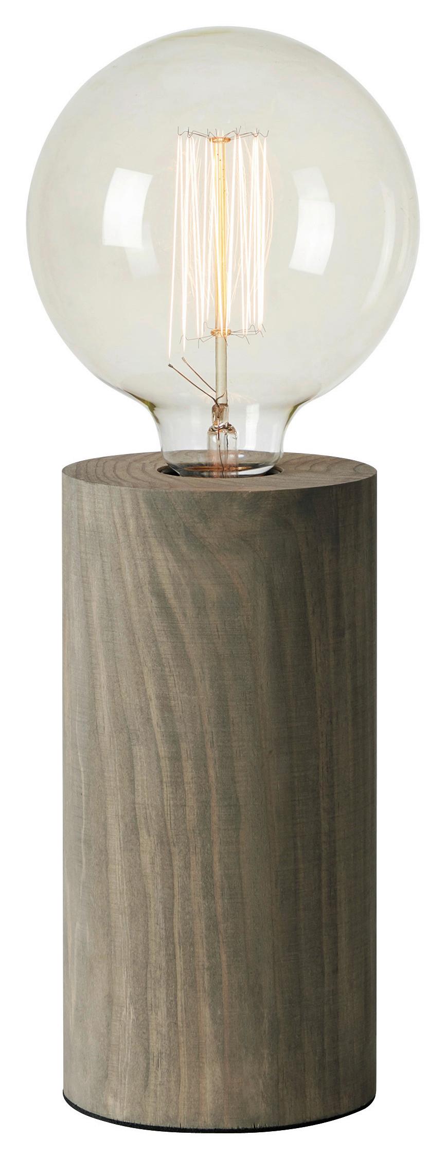 Tischleuchte Legna max. 40 Watt - Grau, Basics (10/10/20cm) - Markslöjd