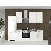 Blok Kuhinja S Aparatima Wito 280-2301-026 - bijela/boje oplemenjenog čelika, Moderno, drvni materijal/plastika (280cm) - MID.YOU