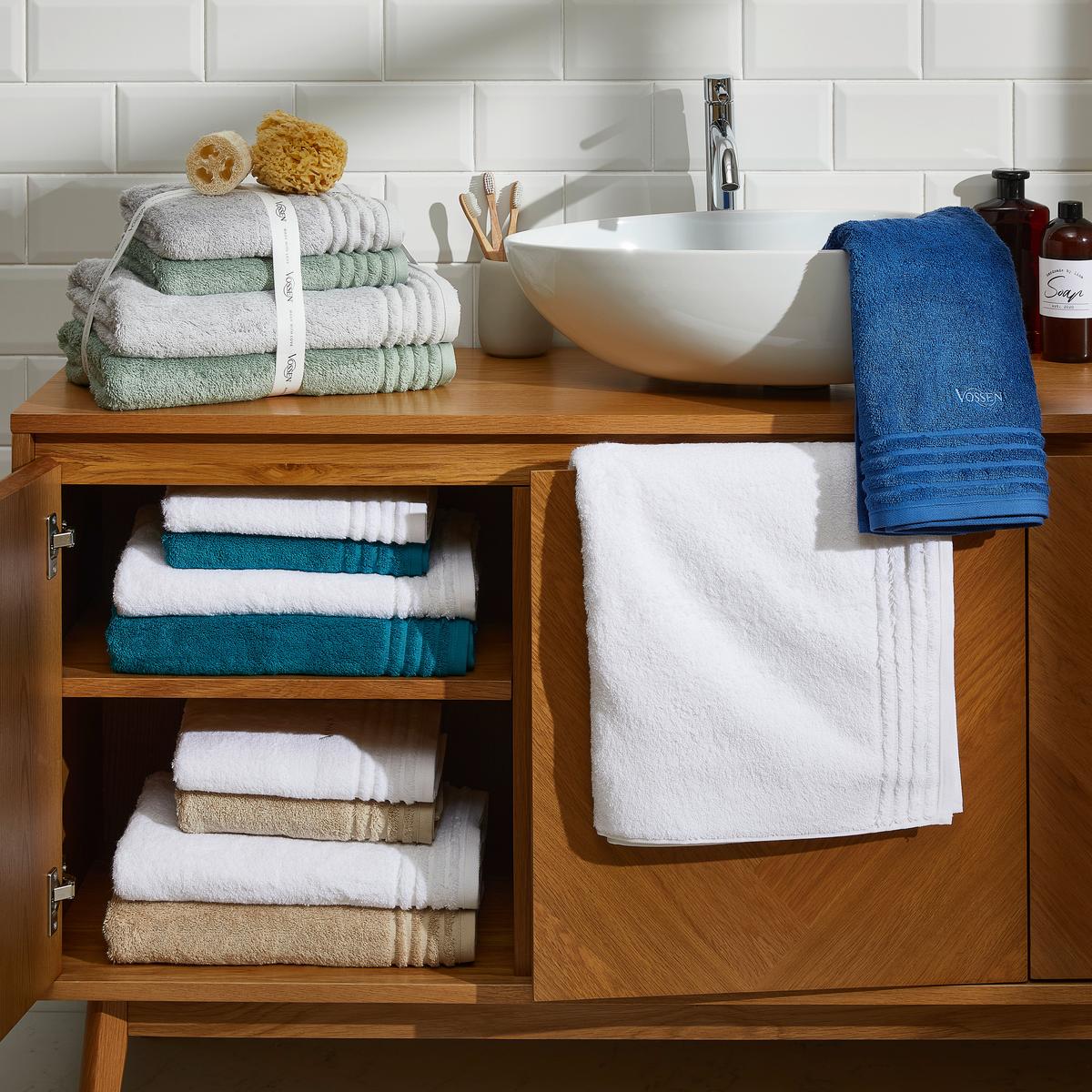 ZESTAW RĘCZNIKÓW FROTTE SET VIENNA STYLE - zielony/jasnoszary, Basics, tkanina - Vossen